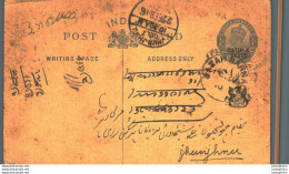 India Postal Stationery Patiala State 1/4A Jhunjhunu Cds - Patiala