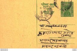 India Postal Stationery Ashoka 10p - Cartoline Postali