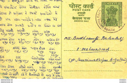 India Postal Stationery Ashoka 10p - Postales