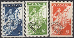 MONACO  578-580, Ungebraucht (*), Freimarken: Ritter, 1957 - Neufs