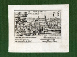 ST-DE Stadtprozelten In Bayern 1630 Meisner SCHLOS PROTZEL -DOLO DOLOSUS CAPITUR -kupferstich - Estampes & Gravures
