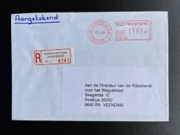 NETHERLANDS 1994 REGISTERED LETTER ALPHEN AAN DEN RIJN JULIANASTRAAT TO VEENDAM 13-04-1994 NEDERLAND AANGETEKEND - Covers & Documents