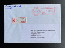 NETHERLANDS 1994 REGISTERED LETTER ALPHEN AAN DEN RIJN JULIANASTRAAT TO VEENDAM 13-04-1994 NEDERLAND AANGETEKEND - Cartas & Documentos