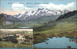 11728773 Melchsee-Frutt Mit Titliskette Melch Und Blausee Und Hotel Reinhard Mel - Autres & Non Classés