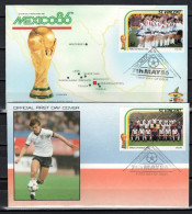 St. Vincent 1986 Football Soccer World Cup 2 FDC - 1986 – México