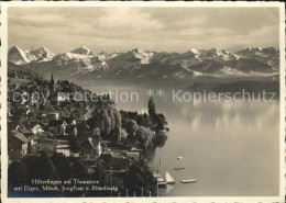 11727203 Hilterfingen Thunersee Panorama Thunersee Mit Eiger Moench Jungfrau Blu - Andere & Zonder Classificatie