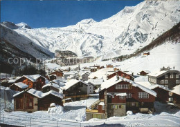 11727153 Saas-Fee Ortsansicht Wintersportplatz Feegletscher Laengfluh Allalinhor - Andere & Zonder Classificatie