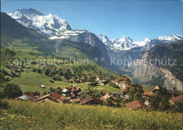 11727148 Wengen BE Gesamtansicht Mit Alpenpanorama Berner Alpen Im Sommer Wengen - Andere & Zonder Classificatie