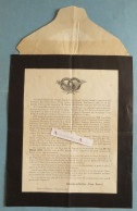 ● Humour : étonnant Vieux Faire Part De Décès De Mme La CLASSE 1807 Familles Tape Cul Etc... Document Humoristique Rare - Esquela