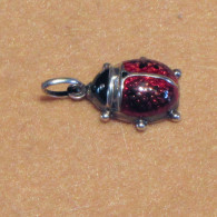 Bijoux-pendentif_19_Coccinelle Argent Et émail - Pendentifs