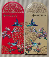 CC Chinese New Year 2 X 'BARCLAYS DRAGON YEAR 2024 Red Pocket CNY Chinois - Modern (vanaf 1961)