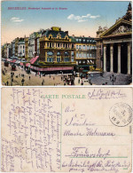 Ansichtskarte  Brüssel Bruxelles Boulevard Anspach Et La Bourse 1915 - Autres & Non Classés