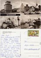 Wismar HOF  Platz Des Friedens, Reuterhaus, Schiff Albatros, Hafen 1974 - Wismar