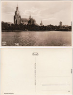 Stralsund Marienkirche Panorama Foto Ansichtskarte  1932 - Stralsund