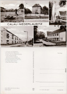 Calau Niederlausitz  Busbahnhof, Oberschule, Gewerkschaften Nuschke-Straße 1977 - Calau