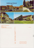 Ortrand 4 Bild: Markt, Elsterwerdaer Straße, Oberschule 1988  - Ortrand