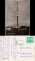 Foto Ansichtskarte Pappritz Dresden Fernsehturm Beleuchtet 1977 - Dresden