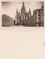 Barcelona Kathedrale Und Platz Foto Ansichtskarte  Postcard  1935 - Autres & Non Classés
