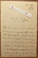 ● L.A.S 1876 Georges PERROT Archéologue & Helléniste Né Villeneuve-Saint-Georges - RIFFARD - Pharaons Lettre Autographe - Otros & Sin Clasificación