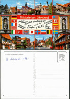 Ansichtskarte Lüneburg Mehrbild Länderflaggen Grüße 1991 - Lüneburg