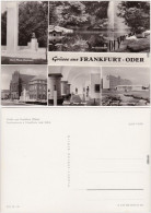 Fotokarte 
Frankfurt (Oder) Denkmal, Lennèpark, Rathaus, Galerie, Hotel 1974 - Frankfurt A. D. Oder