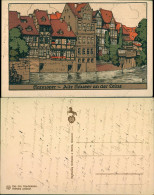 Ansichtskarte Hannover Alte Häuser An Der Leine - Steindruck 1913 - Hannover