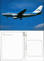 Ansichtskarte  Flugzeug: KLM Airbus A-310-203 (PH-AGA) 1990 - 1946-....: Moderne