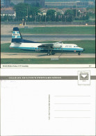 Ansichtskarte  Propellerflugzeug British Midland Fokker F.27 Friendship 1990 - 1946-....: Era Moderna
