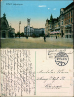 Ansichtskarte Erfurt Bahnhofsplatz 1912 - Erfurt