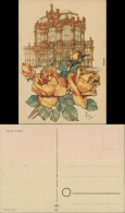 Altstadt-Dresden Künstlerkarte V. Gv. - Dresdner Zwinger Und Rosen 1946 - Dresden