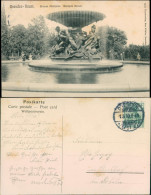 Innere Neustadt-Dresden Brunnen Albertplatz - Bewegtes Wasser 1910  - Dresden