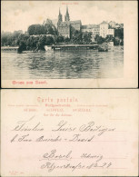 Ansichtskarte Basel Blick Auf Die Stadt Münster Anleger 1907  - Autres & Non Classés