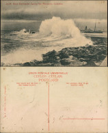 Postcard Colombo South West Breakwater During The Monsson 1911  - Sri Lanka (Ceilán)