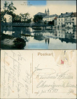 Ansichtskarte Hof (Saale) Saalepartie - Brücke 1912 - Hof