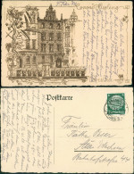 Postcard Breslau Wrocław Haus Conrad Kissling - Künstlerkarte 1929 - Schlesien