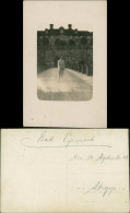 Foto Bad Pyrmont Haus, Mauer - Frau 1928 Privatfoto - Bad Pyrmont