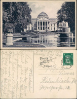 Ansichtskarte Wiesbaden Kurhaus, Park, Wasserspiele Mit Springbrunnen 1929 - Wiesbaden