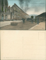 Cartoline Messina Erdbeben Brennende Straße 1908 - Autres & Non Classés