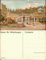 Marienbad Mariánské Lázně Stadtteilansicht Kreuzbrunnen  Künstlerkarte 1910 - Tchéquie