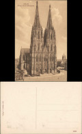 Ansichtskarte Köln Kölner Dom Nord-Westseite Gesamtansicht 1910 - Koeln