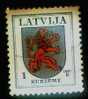 (!) Latvia-LION- 1 Sant -1997 Year -stamp -~~ - Letonia