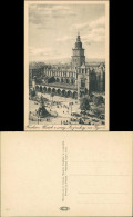 Postcard Krakau Kraków Tuchhallen (Sukiennice) - Stadt 1940 - Polen