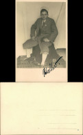 Original Signiertes Männer Foto (Schauspieler? Name Unbekannt) 1930 Privatfoto - Personajes