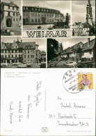 Ansichtskarte Weimar Stadtteilansichten, Schloss, Goethe-Haus, Markt 1970 - Weimar