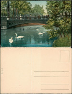 Ansichtskarte Düsseldorf Hofgarten - Goldene Brücke 1917 - Duesseldorf