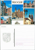 Postcard Breslau Wrocław 5 Fotos, Stadtteilansichten Mehrbild-AK 2005 - Schlesien