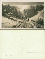 Brückenberg-Krummhübel Karpacz Górny Karpacz Kleiner Teich, Skiläufer 1932 - Schlesien