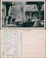 Postcard Karlsbad Karlovy Vary Sprudel,Holzverhau 1942 - Tschechische Republik