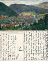 Bad Reinerz Duszniki-Zdrój Künstlerkarte Aquarell O. Herrfurth 1917 - Schlesien