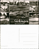 Ansichtskarte Bad Säckingen MB: Stadt, Straßen, Schloß 1962 - Bad Saeckingen